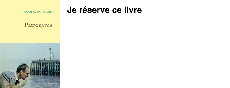 Je r�serve ce livre