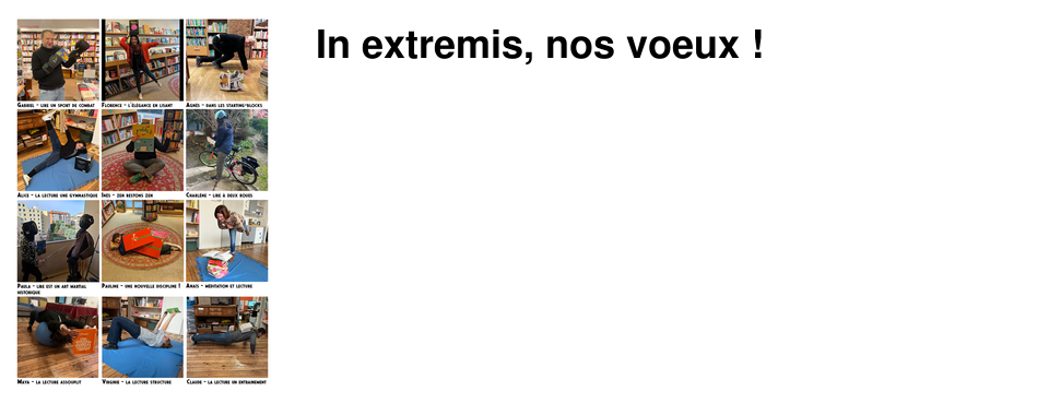 In extremis, nos voeux !