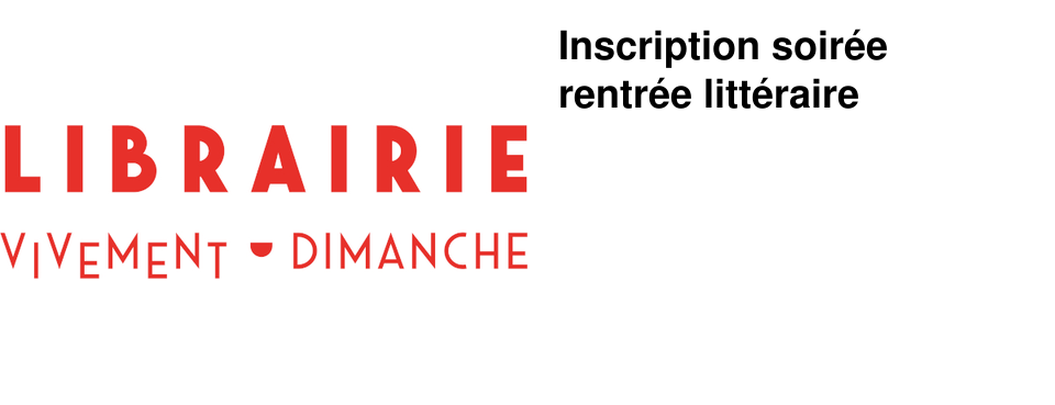 Inscription soir�e rentr�e litt�raire