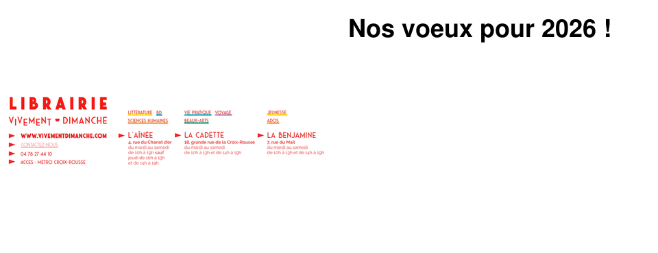 Nos voeux pour 2026 !